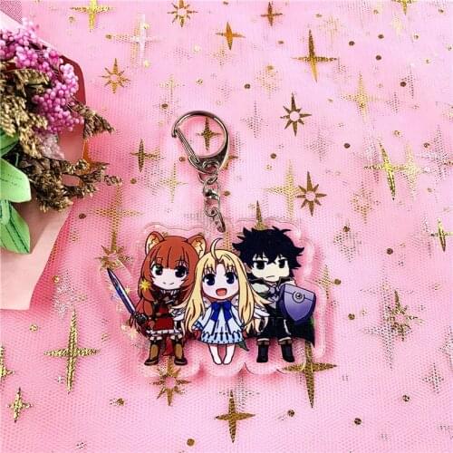 Anime Tate no Yuusha no Nariagari Raphtalia Fillo Acrylic Figure keychain Keyring Decoration Collection Model Toy Cosplay