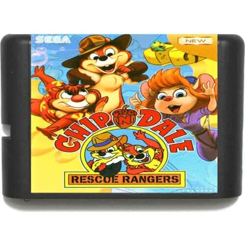 Chip & Dale Rescue Rangers Russian Free Region 16 bit MD Game Card For Sega Mega Drive For Genesis