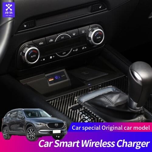 For Mazda CX-5 2012-2020 custom car 10W QI wireless charging phone fast mobile charger car modification accessories