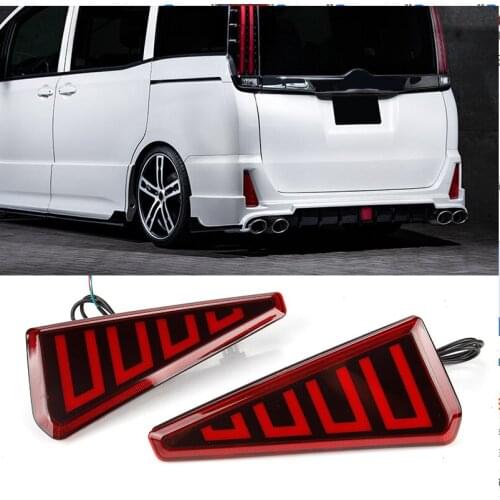 For Toyota VOXY 80 Series 2016-2019 High Quality Rear Fog Lights Rear Bumper Lights Car Accessories