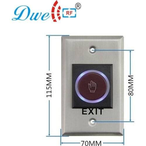 DWE CC RF access control hand shape no touch button infrared NO NC COM switch with 12V