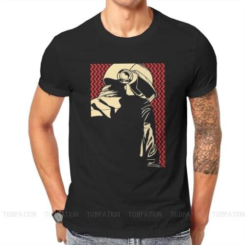 Daft Punk Electronic Music Band RED Tshirt New Arrival Graphic Men Vintage Homme Summer Mens Clothes Cotton Harajuku T Shirt