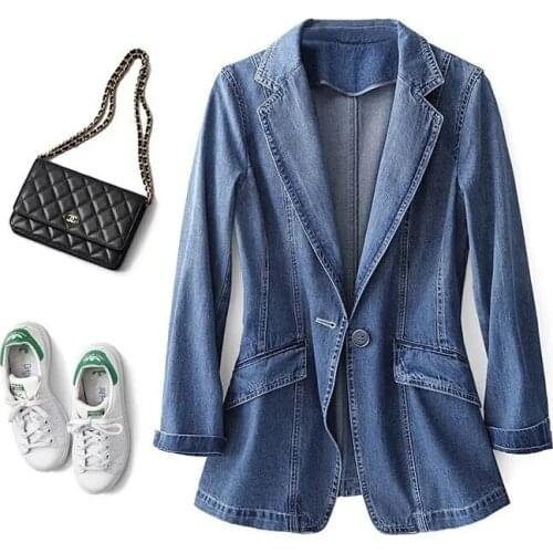 Huapang-Lsl Women's Denim Blazers