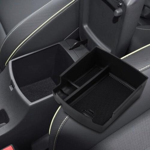 Car Armrest Storage Box Cover Center Console trays For Hyundai KONA 2017 2018 accessories