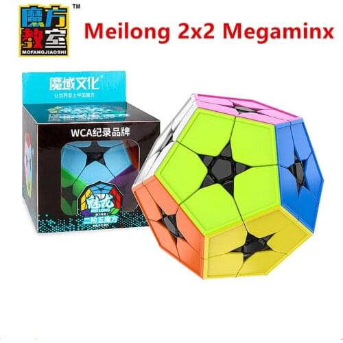 MoYu Meilong 2x2x2 megaminxeds Magic Cube MEILONG 2X2 speed 12- sides Magic cubo MOYU 2x2 megaminxeds puzzle cube