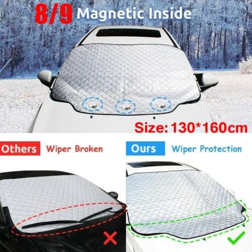 New 8 Magnetic Front Gear-Car Magnetic Windshield Anti-Freeze Dustproof Sunshade Car SUV Universal