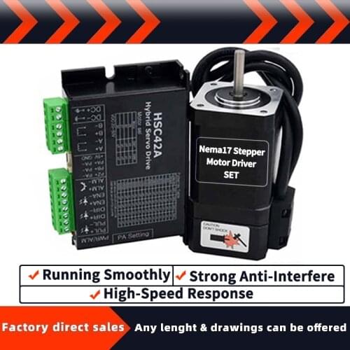 High precision 42 closed loop stepper motor driver set 1000 line encoder Nema17 stepper servo motor