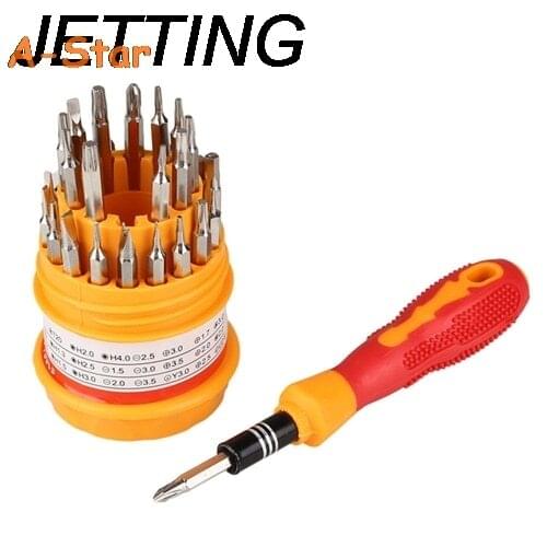 JETTING High Quality 31-In-1 Screwdriver Set PDA Phone Computer Hard Drive Watch PSP Repair Tools Set
