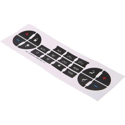 AC Dash Button Sticker Repair For GM Tahoe Suburban Avalanche Silverado Yukon