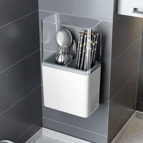 Lotions Housekeeper On Wall Organizer Kitchen Corners Frame Shelf Dust And Mildew Gray Desktop Chopsticks Rack