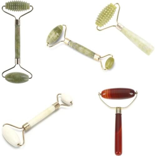 Natural Facial Beauty Massage Tool Jade Roller Lifting Anti-wrinkles Face Thin Relax Massager Easter Gift Face Mask Tool