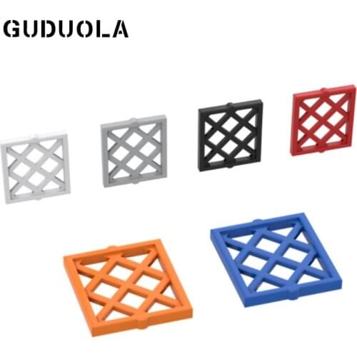 Guduola Window Shutter Lattice 1x2x2 (38320) Frames/Windows/Walls and Doors MOC Building Block Toys Parts 80pcs/LOT