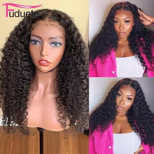 Fuduete Curly Human Hair Wig Transparent Lace Wigs For Women Human Hair 13x4/13x6 Lace Front Wig Brazilian Hair Wigs Remy