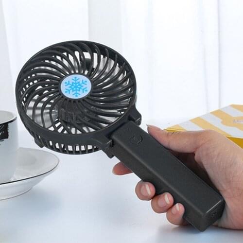 Portable Hand Fan USB Rechargeable Foldable Handheld Mini Fan Cooler 3 Speed Adjustable Cooling Fan for Outdoor Travel