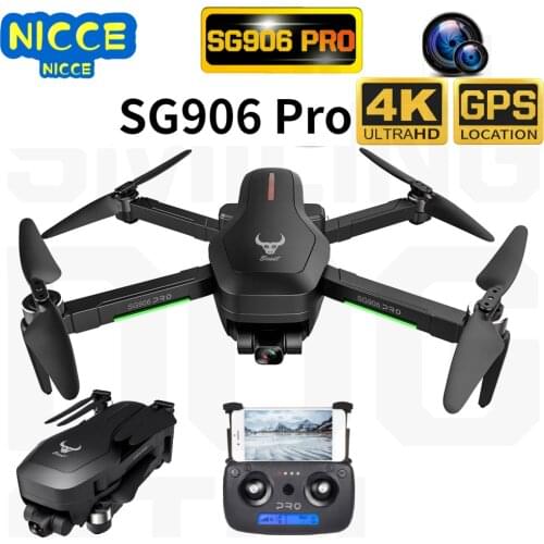 Nicce SG906 Pro Drone GPS 4K Two-Axis Anti-Shake Stable Gimbal Camera 5G WIFI Brushless Card Drones Professional RC Quadcopter