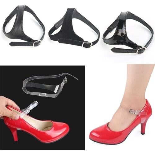 Detachable Artificial Leather Shoe Straps Bfor Holding Loose Anti-skid High Heeled Shoes Shoes Straps 1Pair High Heels Shoelace
