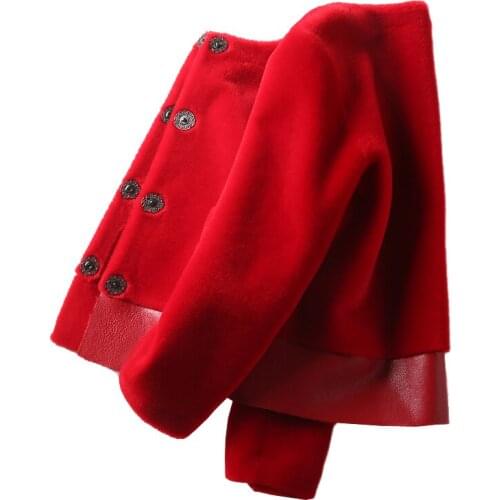 Real Wool Fur Coat Women Clothes 2020 Short Autumn Winter Jacket Women Korean Real Fur Jacket Womens Fur Coats Y0005 KJ5151