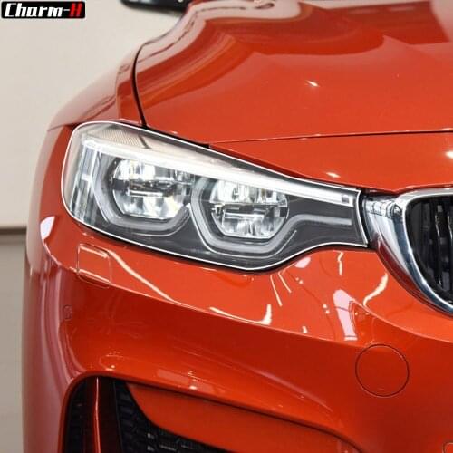 2 Pcs Self Healing TPU Protection Transparent Stickers Car Headlight Protective Film for BMW M4 F82 F83 2014-2019 Accessories