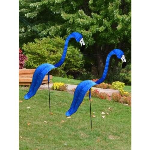 24CM Flamingo Swirl Bird Garden Decoration Creative Decorative Wind Spinner Spin With The Breeze For Home Yard Garden Decoration