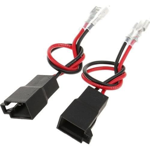 2x Speaker Adaptor Plug Leads Cable Connectors Pair PC2-805 for