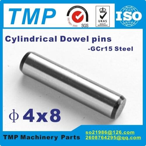 50 pieces/Lot 4x8mm Locating Pins/Dowel pins/Cylindrical position pins For Mechanical Uses-TLANMP Material:Steel GCr15