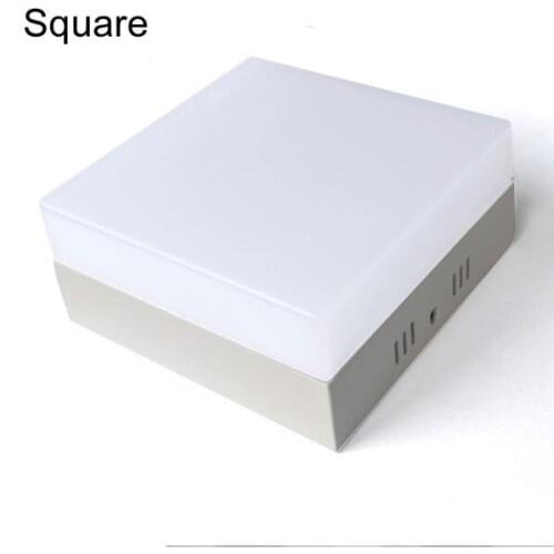 6W 12W 18W 24W Square/Round Led Panel Light Surface Mounted leds Downlight ceiling down 110-240V lampada led lamp + LED Driver