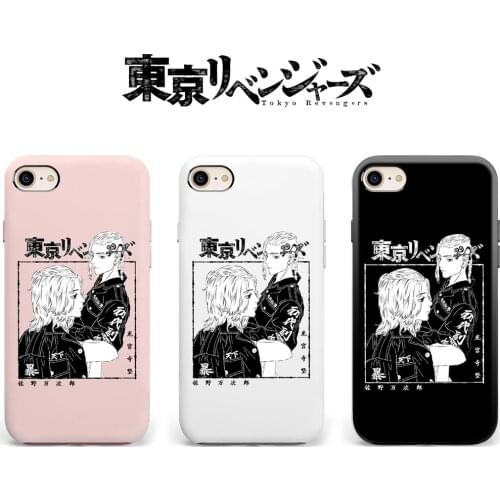 Tokyo Revengers Manjiro Sano Ken Ryuguji Design Pink Phone Case for iPhone 12 11 pro mini XS max 6 6s 7 8 plus XR X Soft Coque