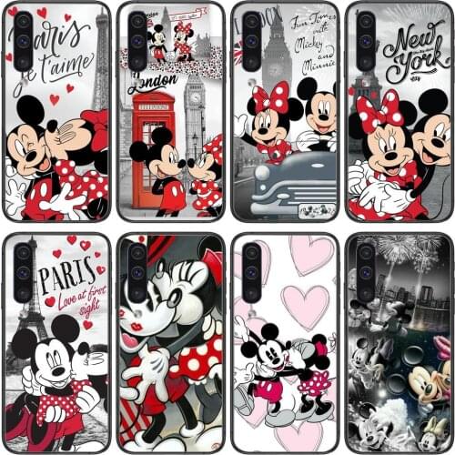 Disney Phone cover hull For SamSung Galaxy S 8 9 10 20 21 S30 Plus Edge E S20fe 5G Lite Ultra black soft