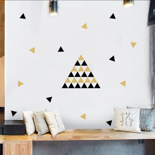 Triangles Baby Room Decor Kids Bedroom Wall Sticker for Kids Room Nursery Decor Girl Childrens Bedroom Home Decor Wallpaper