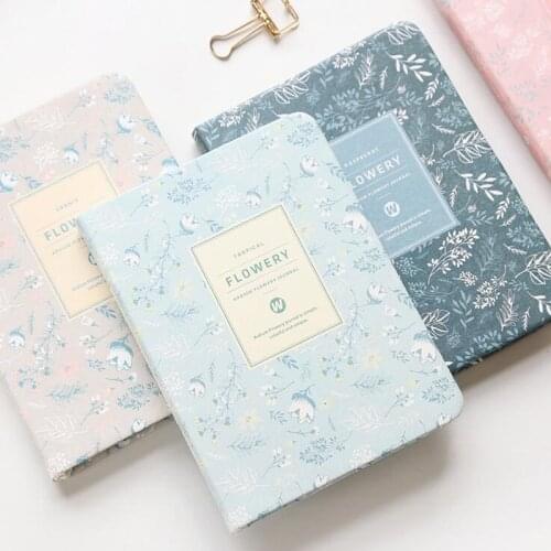 Yearly Agenda Planner Monthly Weekly Plan Portable Kawaii Pocket Notebook Cute Diary Flower Journal Office Stationery