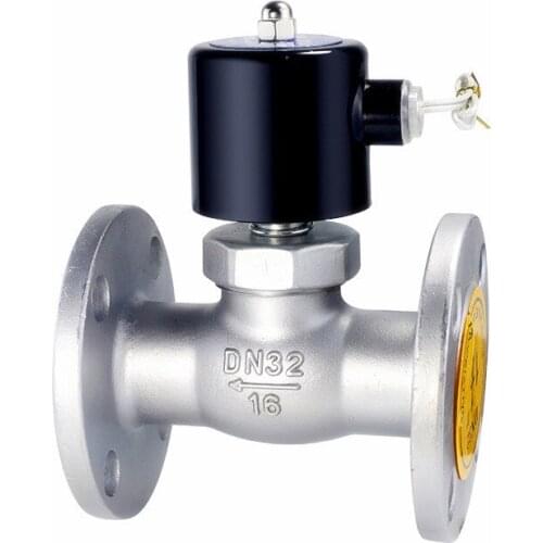 Flange Electric Solenoid Valve Stainless Steel DN15/20/25/32/40/50/65 Normally Closed Pneumatic for Water Oil Air 12V 24V 220V