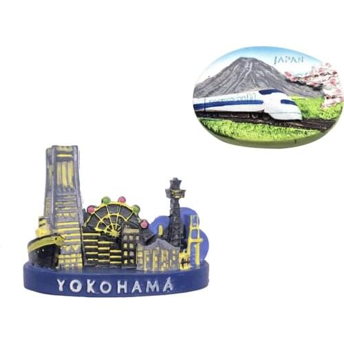 Lychee Japan Yokohama Fridge Magnet Famouse City Refrigerator Magnetic Sticker Travel Souvenirs Home Decoration