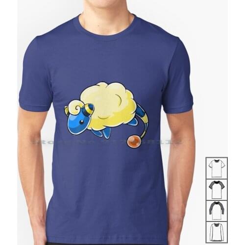 Mareep T Shirt 100% Cotton Mareep Flaafy Flaaffy Ampharos Sheep Electric Yellow Johto Crystal Heartgold Soulsilver Video Games
