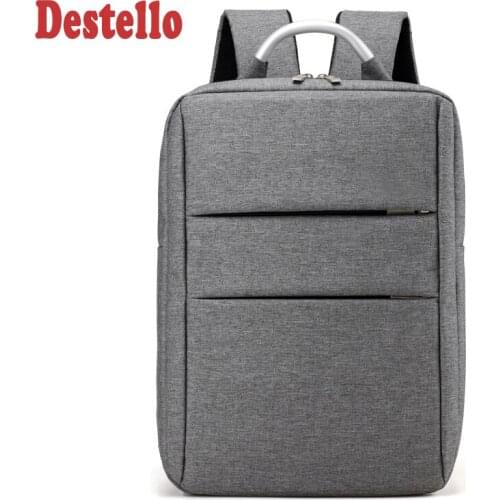 Fashion men double zipper backpack male business laptop backpacks high-capacity trave backpacking backpack bag metal handle bags