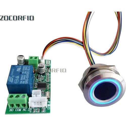 BIO Fingerprint Identification Module Fingerprint Authentication Control Relay Module for Access Control 12V 24V