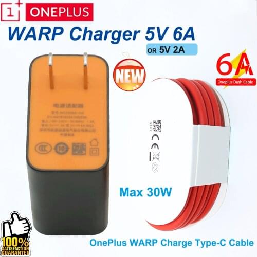 OnePlus 7Pro 7T Pro NEW Warp US Charge 30 Power Adapter Warp 30W Charger Type-C Cable Quick Charge 6A For OnePlus 7 6 6T 5 5T 3T