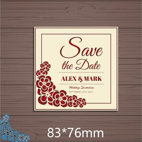 83*76mm lace greeting card new Metal Cutting Dies for card DIY Scrapbooking stencil Paper Craft Album template Dies