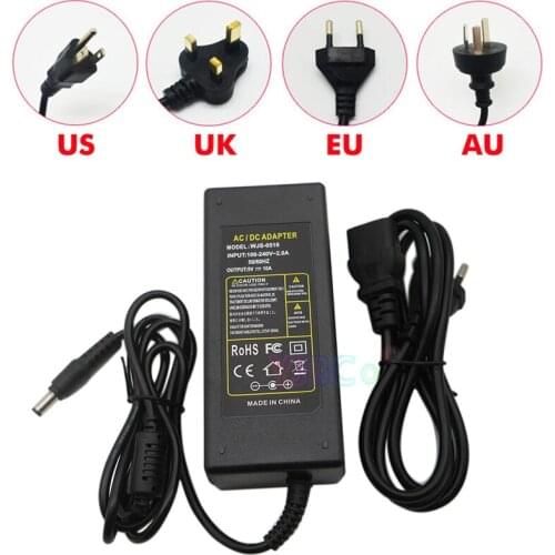 Wholesale DC 5V 10A Led Power Adapter lamps tape LED Power Supply AC100-240V input led power driver plug For led strip lighting