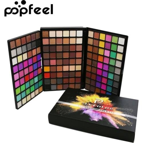 POPFEEL 162 Color Eye Shadow Maquiagem Profissional Completa Natural Super Light Makeup Pallete Cosmetic Powder Make Up Set