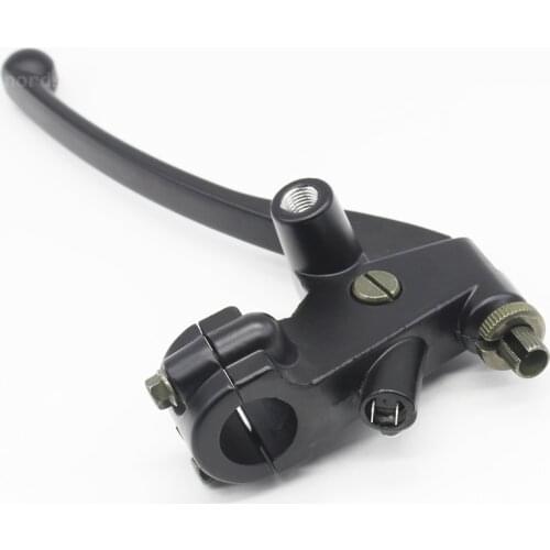 Aluminum alloy Universal 7/8" 22mm Black Motorcycle Left Handlebar Brake Clutch Lever With Lens Holder Master Cylinder