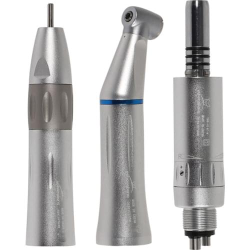1:1 Ratio INNER Water Spray Nozzle Straight Contra Angle Low Speed Handpiece Push Button Fit 4Hole Air Motor WY