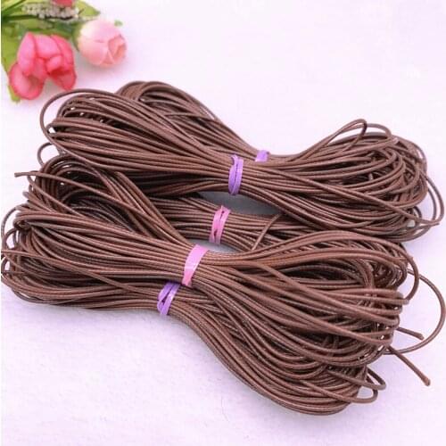 0.5-2.0mm Coffee Waxed Cord Waxed Thread Cord String Strap Necklace Rope Beads for Jewelry Making DIY Bracelet Accessories