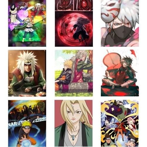 Japanese Anime Canvas Painting Naruto Sasuke Kakashi Posters and Prints Wall Art Print Mural Pictures Childrens Room Home Decor