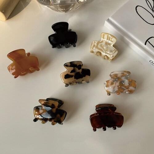 Hair Claw Clips Barrette Clamp Jelly Colors Acrylic Ponytail Crab Girls Hair Hairpin Hair Styling Accessories For Women Hairpin