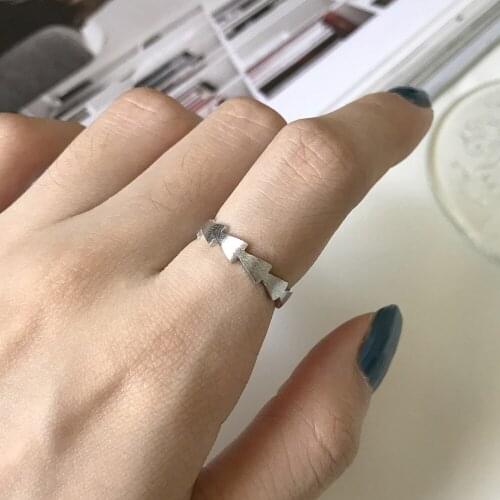 LEVEN FANCY | Silver 925 Jewelry Minimalist Handmade Silver Geometric Snake Shaped Rings Women Luxury Brand Sterling Ring 2019