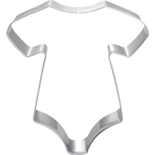 1 Pc Stainless Steel Baby Onesie Metal Cookie Cutter Birthday Party Biscuit CookieTools DH047