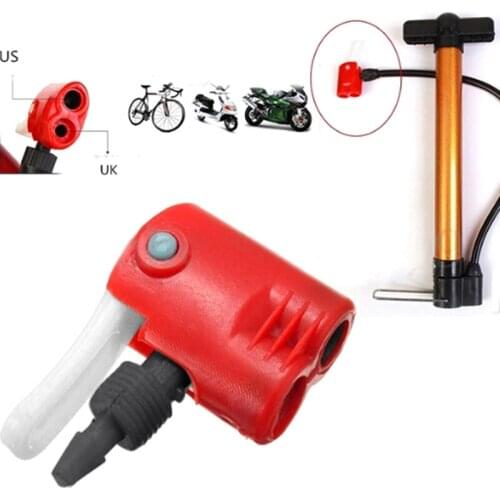 1pc Bicycle Bike Cycle Tyre Tube Replacement Dual Head Air Pump Adapter Valve
