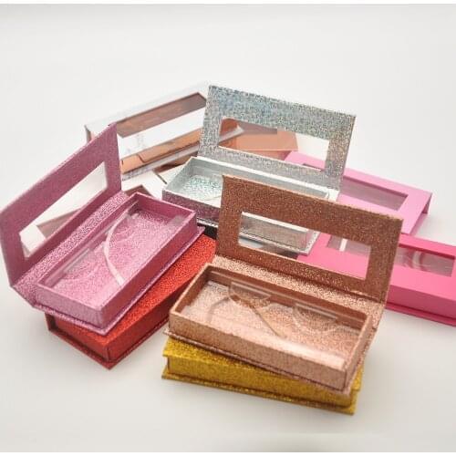 10/pack Eyelash Packaging Box wholesale Lash Boxes Packaging Custom Logo Faux cils 3d Mink eyelashes magnetic case free fedex