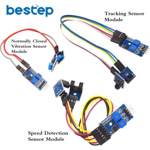 2 Channel Speed Detection/Tracking / Normally Closed Vibration Sensor Module Counting Module Motor Speed Slot Type Optocoupler