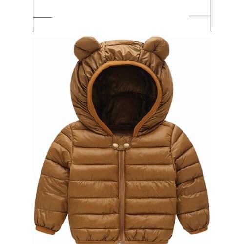 2020 Free shipping Candy Color girls boys winter outwear coat kids winter warm jacket childrens thicken clothes